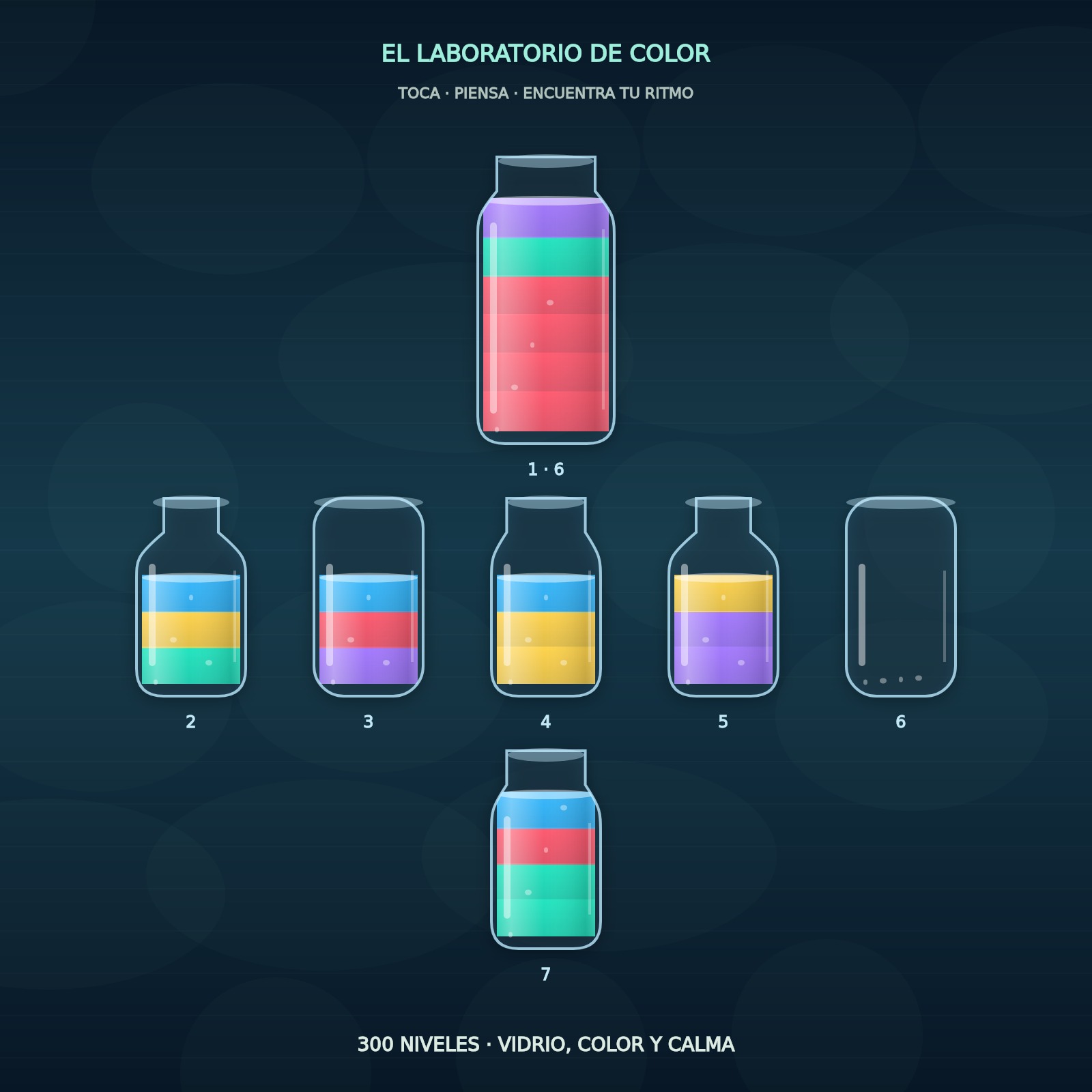 Gameplay capture of Water Sort
